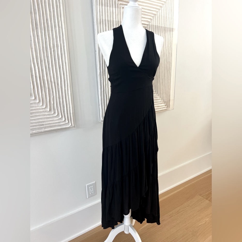Jets | Australia Swimwear Resort | Black Wrap Maxi Dress - Size XS USA 4